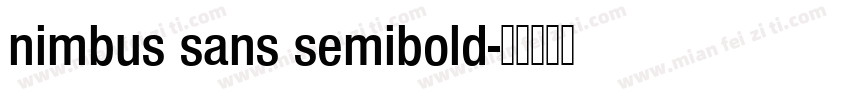nimbus sans semibold字体转换